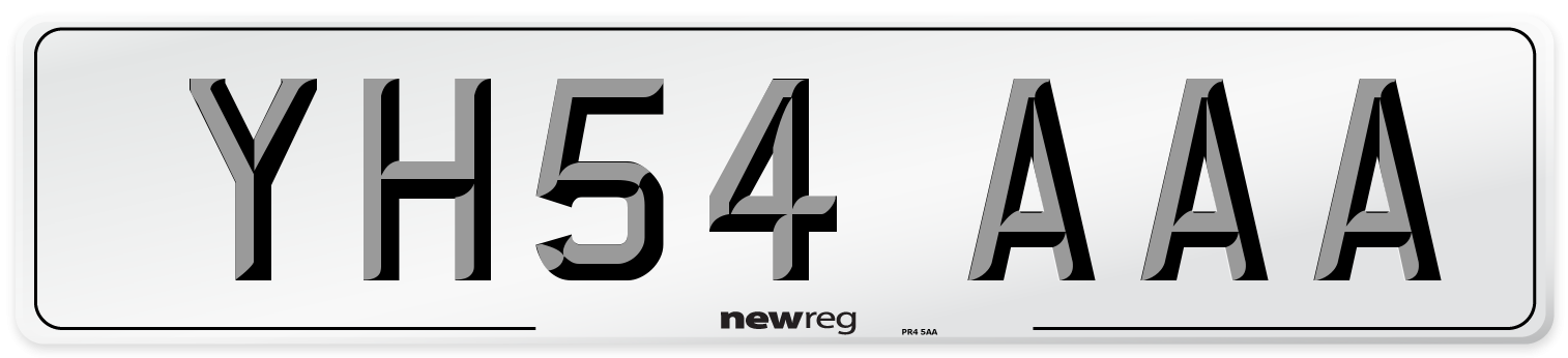 YH54 AAA Number Plate from New Reg